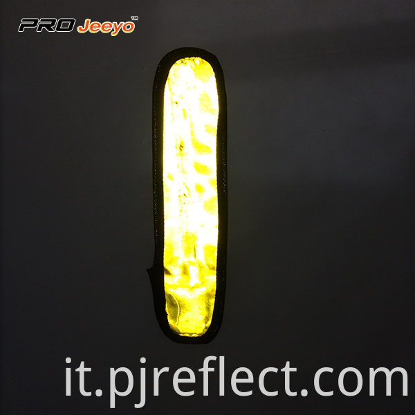 Reflective Yellow Pvc Safety Led Flashlight Armbandwb Kou002